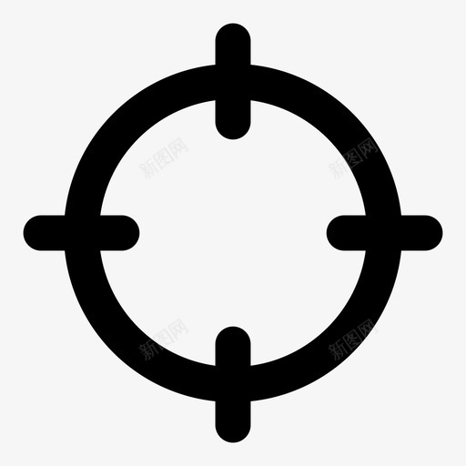 十字准线瞄准对焦图标svg_新图网 https://ixintu.com 十字准线 取景器 变焦 定位 对焦 导航 射程 目标 瞄准
