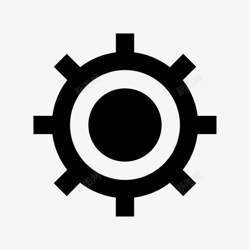 齿轮齿定位图标svg_新图网 https://ixintu.com 定位 工件 机构 焦点 界面 设计材料设计图标 轮子 选择器 齿 齿轮