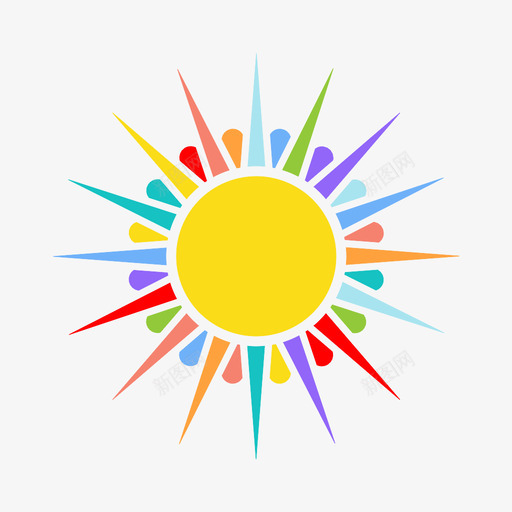 阳光添加横幅图标svg_新图网 https://ixintu.com 徽标 明亮 标记 横幅 添加 热度 闪亮 阳光