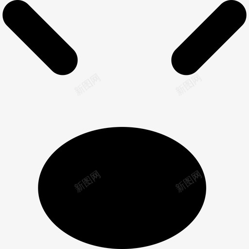 表情图方脸闭目张口界面正常情绪正常图标svg_新图网 https://ixintu.com 情绪正常 界面正常 表情图方脸闭目张口