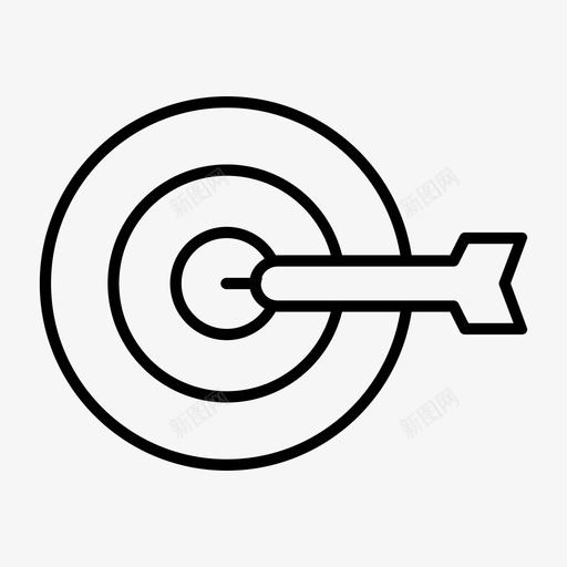 命中射门射箭图标svg_新图网 https://ixintu.com 准确 命中 射箭 射门 细