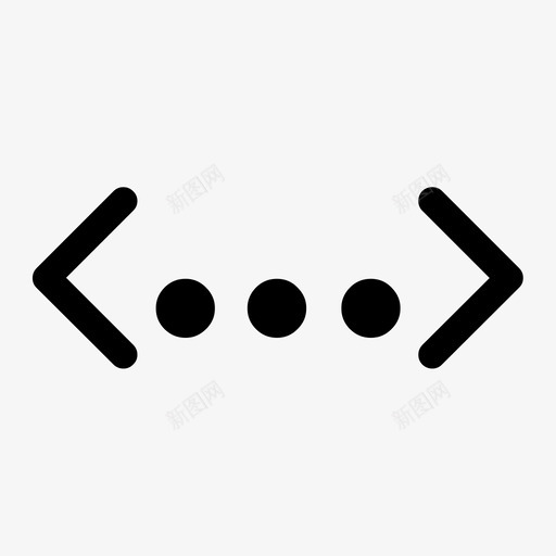 方括号链式代码图标svg_新图网 https://ixintu.com html parenthases 代码 关联 方括号 标点符号 组 连字符 链式