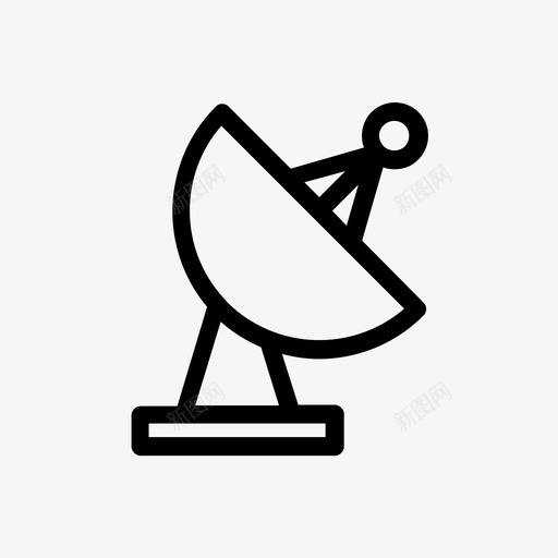 天线展品卫星图标svg_新图网 https://ixintu.com 信号 卫星 天线 展品 抛物面 无线电 材料 物体 物品 空间 通信
