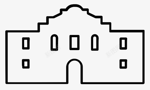 阿拉莫图标svg_新图网 https://ixintu.com 阿拉莫