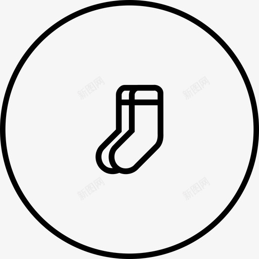 采购产品袜子书房鞋图标svg_新图网 https://ixintu.com 书房 内服 制服 学校 学校和教育卷1圆线 服装 棉 织物 腿 采购产品袜子 鞋