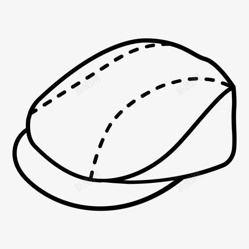 猎帽帽子轮廓图标svg_新图网 https://ixintu.com 帽子轮廓 猎帽