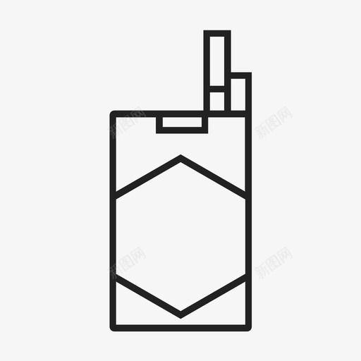 烟盒图标svg_新图网 https://ixintu.com 烟盒