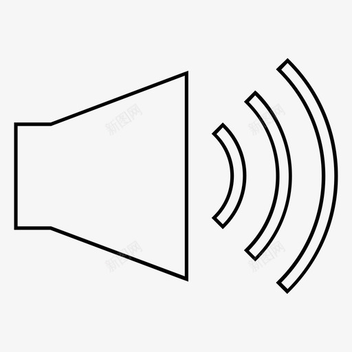 音量音量控制声音音频按钮图标svg_新图网 https://ixintu.com 音量 音量控制声音音频按钮