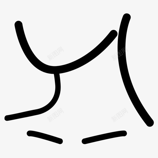 颈部尖酸人图标svg_新图网 https://ixintu.com 下巴 人 伤痕 器具 尖酸 沿 粘液 身体 锁骨 面部身体 颈部