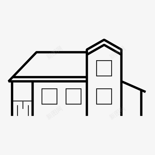 房子城市小房子图标svg_新图网 https://ixintu.com 儿童房子 城市 大房子 好房子 家 小房子 建筑 建筑物 房子 漂亮的房子