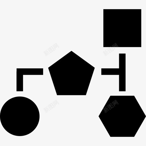 基本黑色几何形状的分块方案界面分块方案图标svg_新图网 https://ixintu.com 分块方案 基本黑色几何形状的分块方案 界面