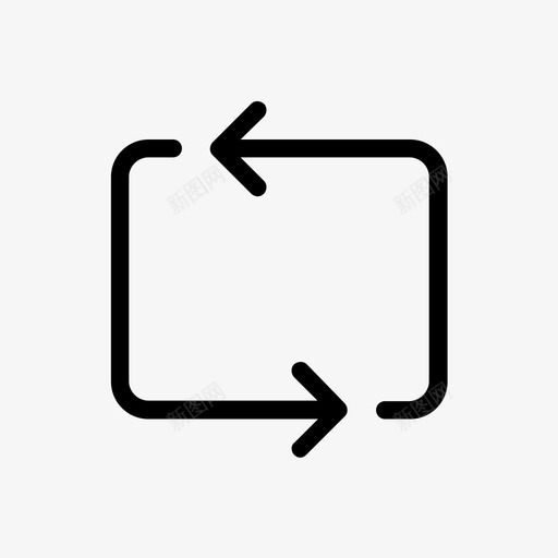 重新加载直线旋转图标svg_新图网 https://ixintu.com 伟大 信息 刷新 同步 小轮廓 旋转 直线 草图 重新加载 锐化