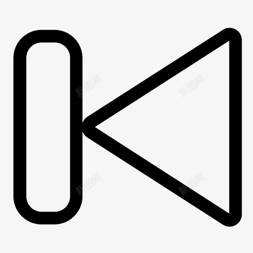 上一个倒带电影图标svg_新图网 https://ixintu.com 上一个 上一个按钮 之前 倒带 备份 电影 视频