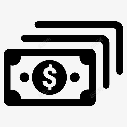 金钱财富回报图标svg_新图网 https://ixintu.com 回报 现金 美元 股息 财富 货币 货币和金融 金融 金钱 银行