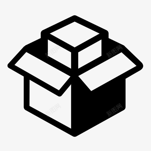 箱子运输储存图标svg_新图网 https://ixintu.com 储存 包装 板条箱 礼物 箱子 纸箱 行李箱 运输