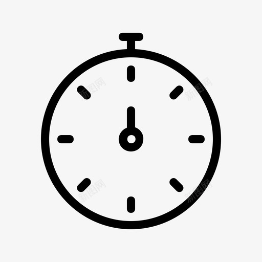 秒表开始馅饼图标svg_新图网 https://ixintu.com 一般线图标 伤感 倒计时 开始 时尚 时间 秒表 精致 蛋糕 馅饼