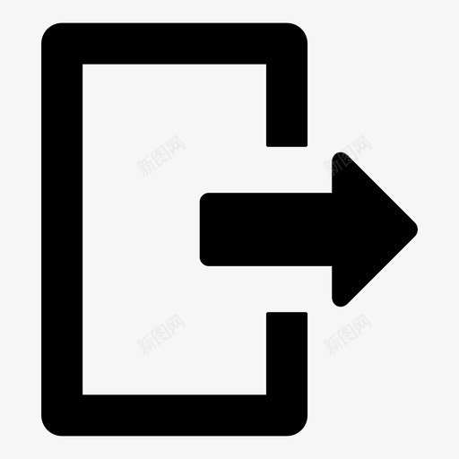 退出键注销图标svg_新图网 https://ixintu.com 标记 注销 退出 键
