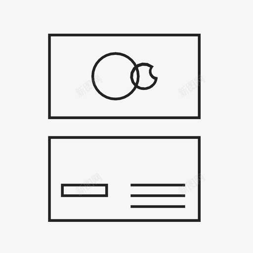 名片版式图形图标svg_新图网 https://ixintu.com 名片 图形 工作 平面设计 版式 联系人