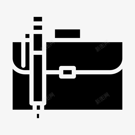 公文包文具笔图标svg_新图网 https://ixintu.com 公文包 办公室 包 工作 搜索引擎优化开发第二卷固体 文件夹 文具 时尚 皮革 笔 网页 行李