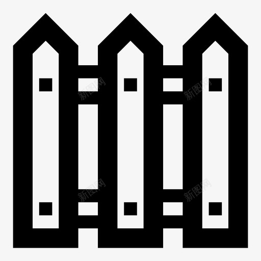 围墙建筑花园图标svg_新图网 https://ixintu.com 围墙 尖桩篱笆 庭院 建筑 有用的图标建筑施工 木材 木栅栏 栅栏 油漆 花园