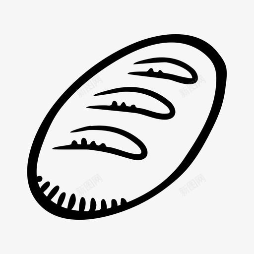 面包严肃的简历图标svg_新图网 https://ixintu.com 严肃的 图形 开始 打开 早餐 简历 糕点 面包 面包房 食物