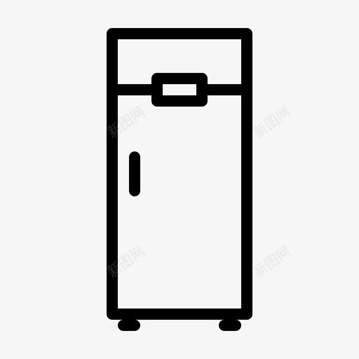 冰箱开旋钮图标svg_新图网 https://ixintu.com 五金 冰箱 商店 开 旋钮 消费电子产品 电子 设备 门
