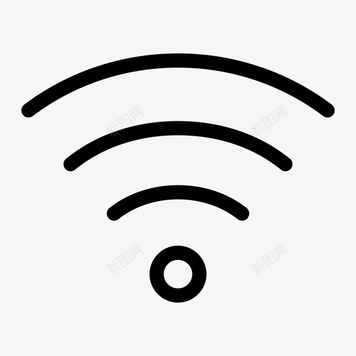 wifi无线连接信号图标svg_新图网 https://ixintu.com cloying connection generation gooey maudlin wifi 信号 无线互联网 无线连接 智能手机用户界面瘦 服装