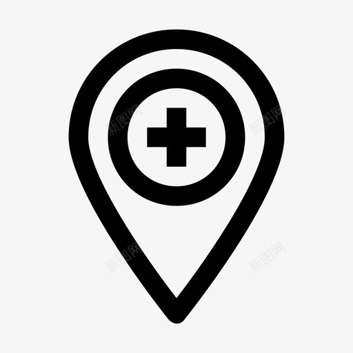 医院标志严重图标svg_新图网 https://ixintu.com 严重 位置 分析 医生 医疗 医院 友好医疗 地址 开始 弓箭手 标志
