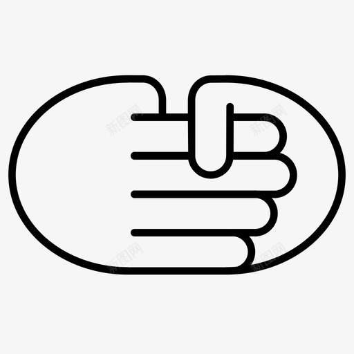 握手见面欢乐图标svg_新图网 https://ixintu.com 快乐 手 手势 握手 朋友 欢乐 生意 见面 高兴