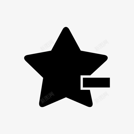 恒星投票评级图标svg_新图网 https://ixintu.com 减号 减少 在线 应用程序 恒星 投票 星云 星体 行星 评级