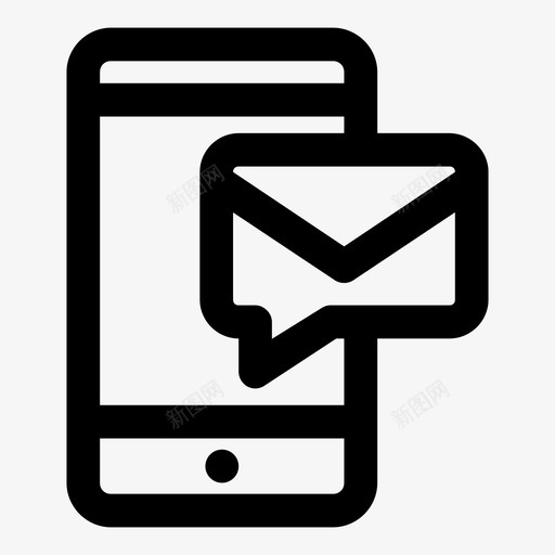 短信写短信聊天图标svg_新图网 https://ixintu.com 信息 写短信 商务短信 帖子 指示 沟通 注意 短信 粗体 聊天