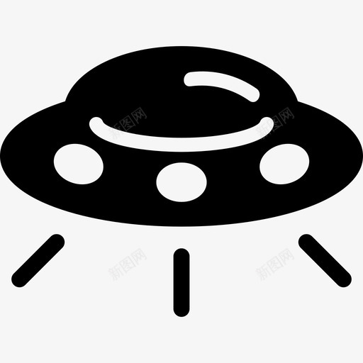 圆形太空船运输空间图标svg_新图网 https://ixintu.com 圆形太空船 空间图标 运输