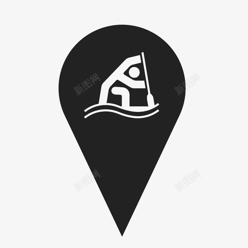 独木舟短跑运动海洋图标svg_新图网 https://ixintu.com 冲浪 奥运会 河流 海洋 湖泊 独木舟短跑 船 运动