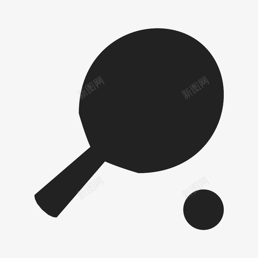 乒乓球毛绒球游戏图标svg_新图网 https://ixintu.com 乒乓球 击球 发展 宽 扣球 毛绒球 游戏 精致