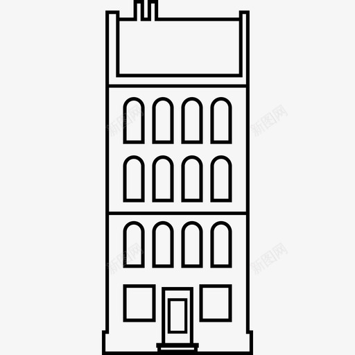 建筑生活家图标svg_新图网 https://ixintu.com 公寓 墙壁 家 家庭 建筑 生活 舒适