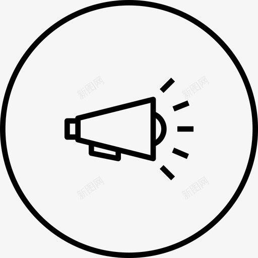扩音器音响促销图标svg_新图网 https://ixintu.com 促销 公告 听众 品牌 商业金融圆桌会议 喇叭 市场营销 扩音器 演讲 音响