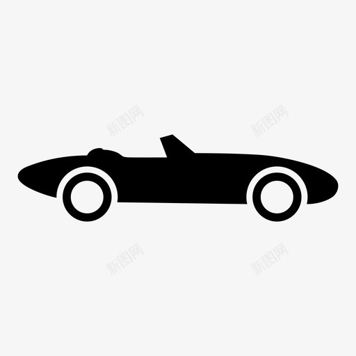 敞篷车汽车驾驶图标svg_新图网 https://ixintu.com 优雅 捷豹e型 敞篷车 昂贵 汽车 豪华 赛车 车辆 车顶 驾驶