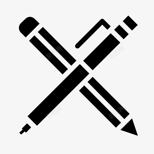 铅笔和笔写作器具图标svg_新图网 https://ixintu.com 写作 器具 大肠杆菌 工具 搜索引擎优化开发第二卷坚实 支持 维护 编辑 网页 艺术 诗歌 铅笔和笔
