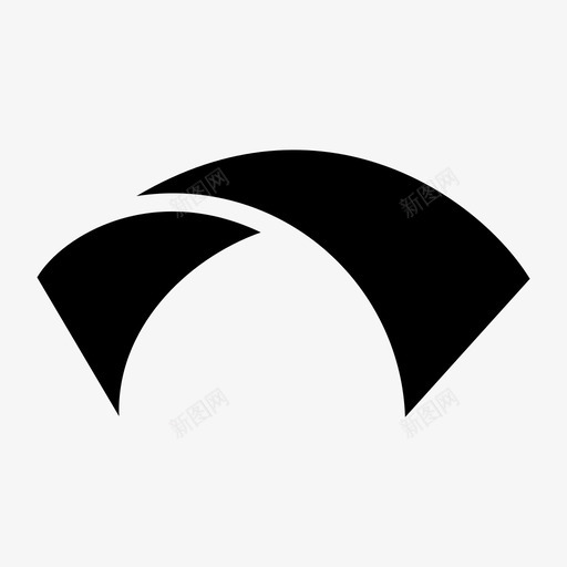 桥弧连接图标svg_新图网 https://ixintu.com 图像 弧 桥 跳跃 转移 连接