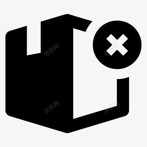 删除订单方框取消图标svg_新图网 https://ixintu.com 产品 删除 删除订单 包装 取消 商务电子商务第二卷 放弃 方框 运输