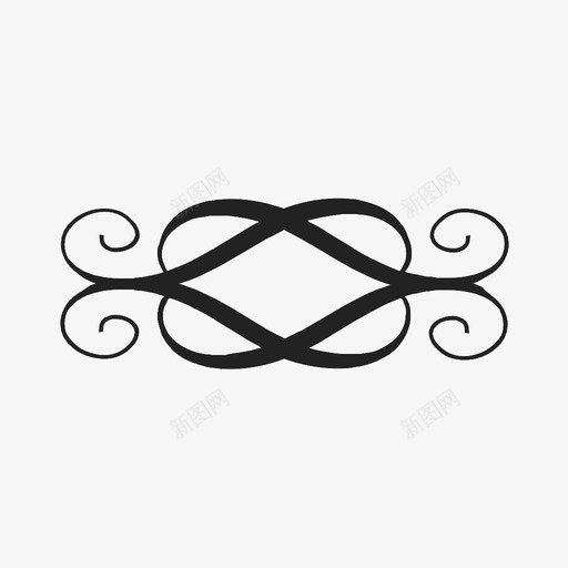 calligraphic ornament图标svg_新图网 https://ixintu.com calligraphic ornament