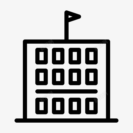 建筑无线大学图标svg_新图网 https://ixintu.com 大学 学校 建筑 打击乐 振荡 教育 无线 最新技术 潮汐 课程 车间