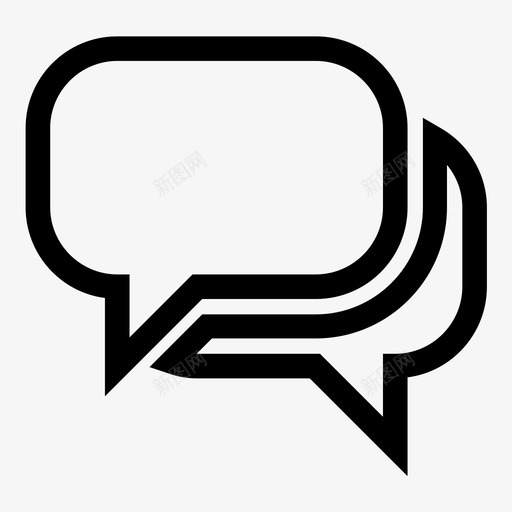 对话已售出否图标svg_新图网 https://ixintu.com 保留 即时消息 否 对话 已售出 短信 粗体 聊天 黄金