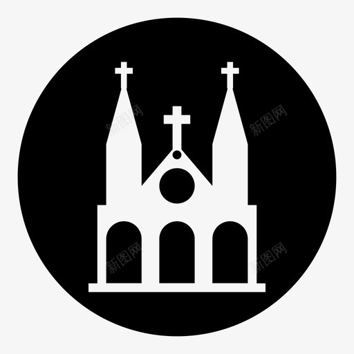 教堂唱歌讲道图标svg_新图网 https://ixintu.com 上帝 唱歌 圣母院 地图 建筑 教堂 礼拜 西贡景点地图 讲道 集会