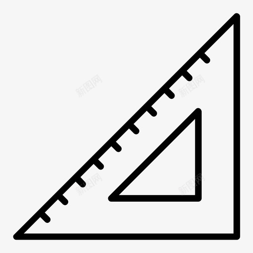 设置正方形坡度标尺图标svg_新图网 https://ixintu.com 三角形 公制 办公室 厘米 坡度 度量 标尺 直角 英寸 设置正方形