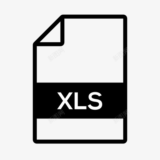 xls格式文件格式图标svg_新图网 https://ixintu.com xls格式 文件格式