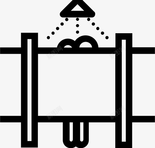 淋浴摊位淋浴头图标svg_新图网 https://ixintu.com 公共用品 卫生用品 展示品 摊位 日常生活用品 材料 水 淋浴 淋浴头 物品