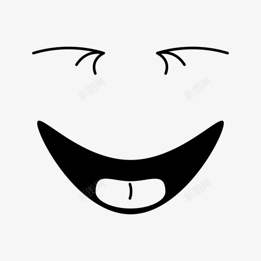 微笑笑脸不图标svg_新图网 https://ixintu.com 不 出售 坚持 大胆 微笑 愚人节 笑 笑脸 黄金