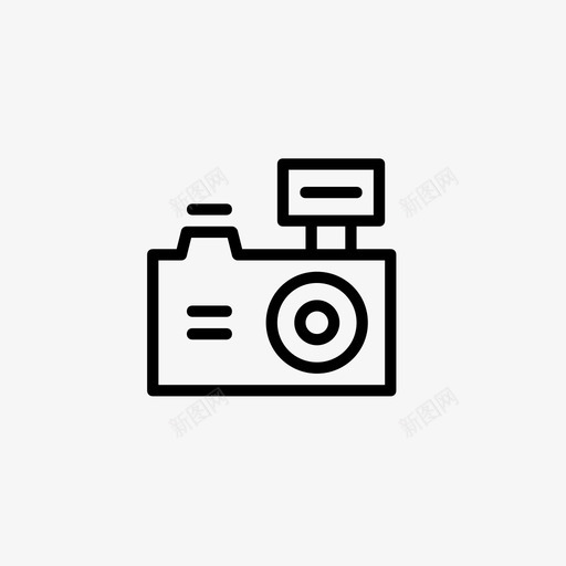 相机简单符号图标svg_新图网 https://ixintu.com 互联网 删减 可爱 想象 更多 检查 添加 相机 符号 简单 线条