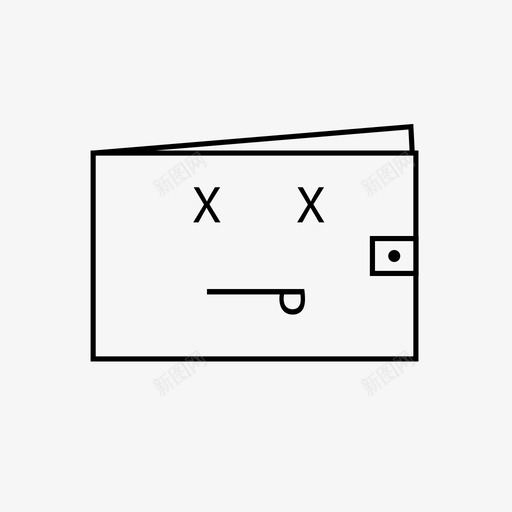 身无分文衣衫褴褛穷困潦倒图标svg_新图网 https://ixintu.com 破产 穷困潦倒 衣衫褴褛 身无分文 钱包空空 银行账户